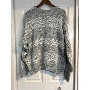 Eddie Bauer Gray Cotton Wool Sweater
